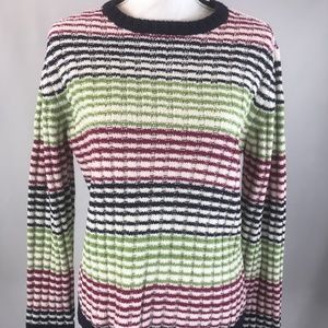 Basic Editions Womens Medium Multicolored Sweater